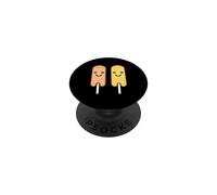 Lindo Perro de maíz Divertido Humor pequeños Corn Dogs PopSockets PopGrip Adhesivo