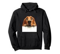 Lindo Perro de Ojos Anchos, Perrito Que mira canino Sudadera con Capucha