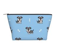 Lindo Perro de patrón Animal Schnauzer, Bolsa de artículos de tocador Bolsa de Maquillaje Bolsa de cosméticos Bolsa de artículos de tocador de Viaje portátil