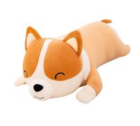 Lindo Perro de Peluche Naranja, Almohada de Peluche de 23,62 Pulgadas, Súper Suave y Lavable, Compañero Cálido para Viajar, Descansar y Dormir, Buen para los Amantes de los Perros
