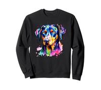 Lindo perro Doberman Pijamas Pinscher Colorido Tie Dye Doberman Sudadera