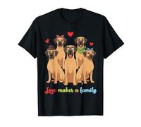 Lindo Perro Gran danés Juntos Amor Hace una reunión Familiar Camiseta