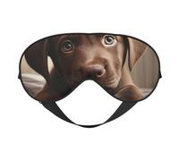 Lindo perro labrador 1 impresión funcional acogedora máscara de ojos correa ajustable siesta noche viajes camping yoga relax
