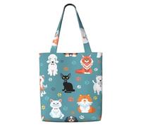 Lindo perro labrador,Bolsas de supermercado reutilizables, bolsas de compras, bolsas de lona de gran capacidad, bolso de hombro