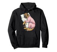 Lindo Perro mastín español durmiendo en Pijama Arte para Dormir Sudadera con Capucha