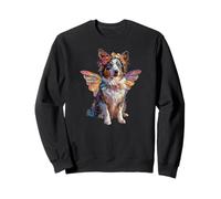 Lindo perro pastor australiano ángel con alas Sudadera