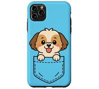 Lindo perro pequeño Shih Tzu Puppy Pocket Pal Funny Shih Tzu Carcasa para iPhone 11 Pro Max