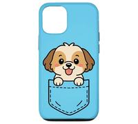 Lindo perro pequeño Shih Tzu Puppy Pocket Pal Funny Shih Tzu Carcasa para iPhone 12/12 Pro