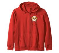 Lindo perro pequeño Shih Tzu Puppy Pocket Pal Funny Shih Tzu Sudadera con Capucha
