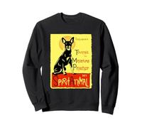 Lindo Perro Pinscher Miniatura Arte min Pin Regalo Sudadera