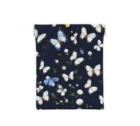 Lindo perro pug negro escala estándar-2_00x monedero impreso monedero, organizador de monedas, soporte de cambio, cartera de viaje pequeña, para monedas, cambio, auriculares, Flores blancas con