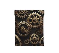 Lindo perro pug negro escala estándar-2_00x monedero impreso monedero, organizador de monedas, soporte de cambio, cartera de viaje pequeña, para monedas, cambio, auriculares, Engranajes steampunk