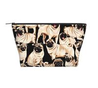 Lindo Perro Pugs Divertido, Bolsa de artículos de tocador Bolsa de Maquillaje Bolsa de cosméticos Bolsa de artículos de tocador de Viaje portátil
