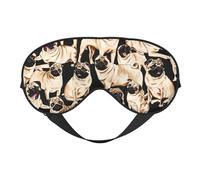 Lindo perro Pugs divertido, Cubreojos completos Antifaz bloqueador de luz Antifaz para dormir Antifaz suave con los ojos vendados Noche