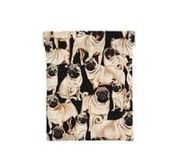 Lindo Perro Pugs Divertido, Squeeze Top Wallet Bolsa de Almacenamiento para Mujer Monedero pequeño Bolsa de Cambio