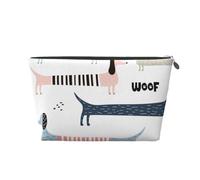 Lindo Perro Salchicha Azul Marino, Bolsa de artículos de tocador Bolsa de Maquillaje Bolsa de cosméticos Bolsa de artículos de tocador de Viaje portátil
