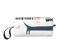 Lindo Perro Salchicha Azul Marino, Bolsa de Maquillaje Bolsa de cosméticos Bolsa de artículos de tocador de Viaje portátil Bolsa de Maquillaje