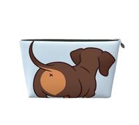 Lindo Perro Salchicha, Bolsa de artículos de tocador Bolsa de Maquillaje Bolsa de cosméticos Bolsa de artículos de tocador de Viaje portátil