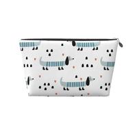 Lindo Perro Salchicha, Bolsa de artículos de tocador Bolsa de Maquillaje Bolsa de cosméticos Bolsa de artículos de tocador de Viaje portátil