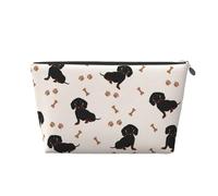 Lindo Perro Salchicha, Bolsa de artículos de tocador Bolsa de Maquillaje Bolsa de cosméticos Bolsa de artículos de tocador de Viaje portátil