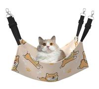Lindo Perro Shiba Inu,Hamaca Colgante para Gatos, Suave, de Doble Cara, para Perros pequeños y Mascotas.,L