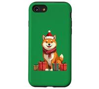 Lindo Perro Shiba Inu Vestido para Navidad Carcasa para iPhone SE (2020) / 7/8