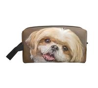 Lindo Perro Shih Tzu, Bolsa de Maquillaje Bolsa de cosméticos Bolsa de artículos de tocador de Viaje portátil Organizador de Bolsa de Maquillaje