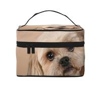 Lindo Perro Shitzu, Bolsa de Maquillaje Bolsa de cosméticos Bolsa de Aseo de Viaje portátil Estuche para lápices