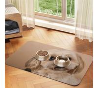 Lindo Perro Shitzu,Tapete para Comida de Mascotas, manteles Individuales de Cuero sintético para Gatos y Perros,40x60cm