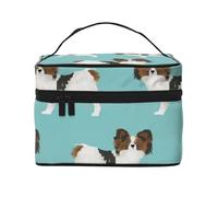 Lindo Perro Spaniel Miniatura Papillon, Neceser de Viaje para Mujer, Organizador de cosméticos Grande