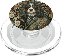 Lindo Perro Tricolor Cavalier Storybook PopSockets PopGrip para MagSafe