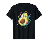 Lindo Personaje artístico de Aguacate para niños Camiseta