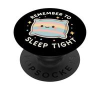 Lindo Personaje de Almohada Remember To Sleep Tight PopSockets PopGrip Adhesivo