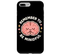 Lindo Personaje de Cerebro Remember to Be Mindful Carcasa para iPhone 7 Plus/8 Plus