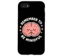 Lindo Personaje de Cerebro Remember to Be Mindful Carcasa para iPhone SE (2020) / 7/8