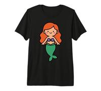 Lindo Personaje de fantasía del océano Sirena - Princesa mítica del mar Camiseta Premium