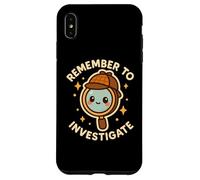 Lindo Personaje Divertido Recuerda investigar Carcasa para iPhone XS MAX