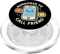 Lindo Personaje Divertido Remember To Call Friend PopSockets PopGrip para MagSafe