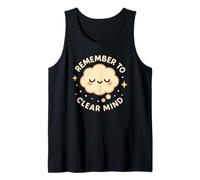 Lindo Personaje Divertido Remember to Clear Mind Camiseta sin Mangas