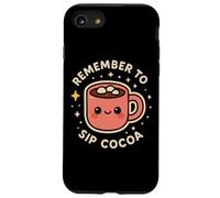 Lindo Personaje Divertido Remember to Sip Cocoa Carcasa para iPhone SE (2020) / 7/8