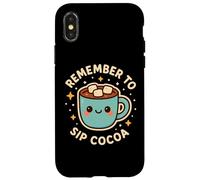 Lindo Personaje Divertido Remember to Sip Cocoa Carcasa para iPhone X/XS