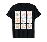 Lindo Personal Escuela Temas Iconos Pastel Aula Ambiente Camiseta