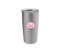 Lindo pez Blobfish divertido triste océano amante diseño Vaso térmico de acero inoxidable de doble pared