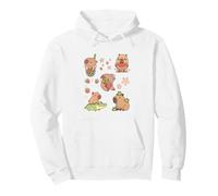 Lindo Pijama Kawaii Capybara Boba Tea para niñas y Mujeres Sudadera con Capucha