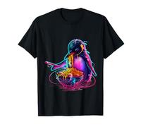 Lindo pingüino comiendo fideos ramen arte animal anime kawaii Camiseta