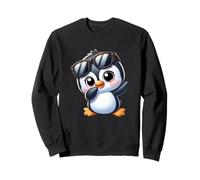 Lindo pingüino con Gafas de Sol Kawaii Cartoon Animal Sudadera