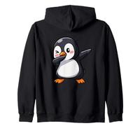 Lindo pingüino Dabbing Divertido Animal de Baile de Dibujos Animados Sudadera con Capucha