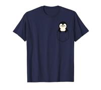 Lindo pingüino de bolsillo divertido animal de pingüino de invierno Camiseta