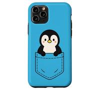 Lindo pingüino de bolsillo divertido animal de pingüino de invierno Carcasa para iPhone 11 Pro