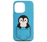 Lindo pingüino de bolsillo divertido animal de pingüino de invierno Carcasa para iPhone 13 Pro